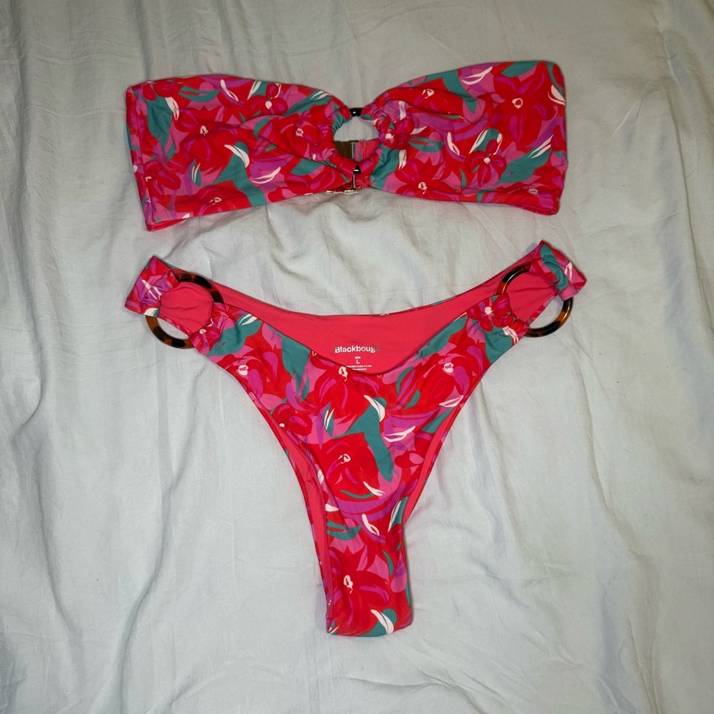 Floral Bandeau Bikini Set